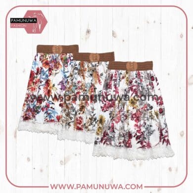 3 Colors Viscose Threequater Skirts 3pcs Pack (Red, Maroon, Orange)
